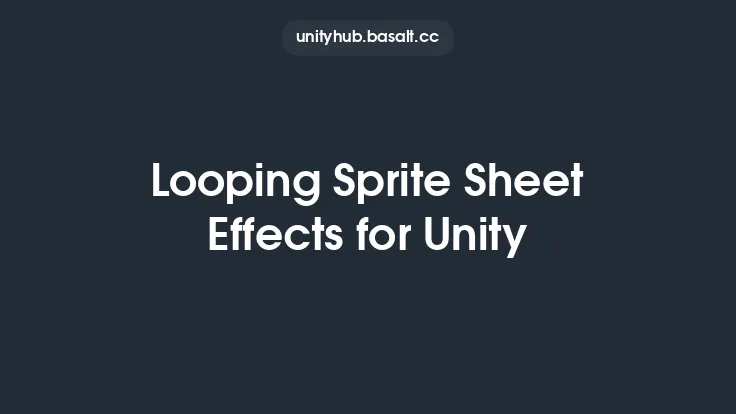 Looping Sprite Sheet Effects for Unity Thumbnail