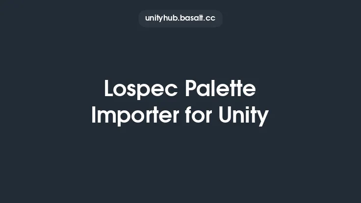 Lospec Palette Importer for Unity Thumbnail