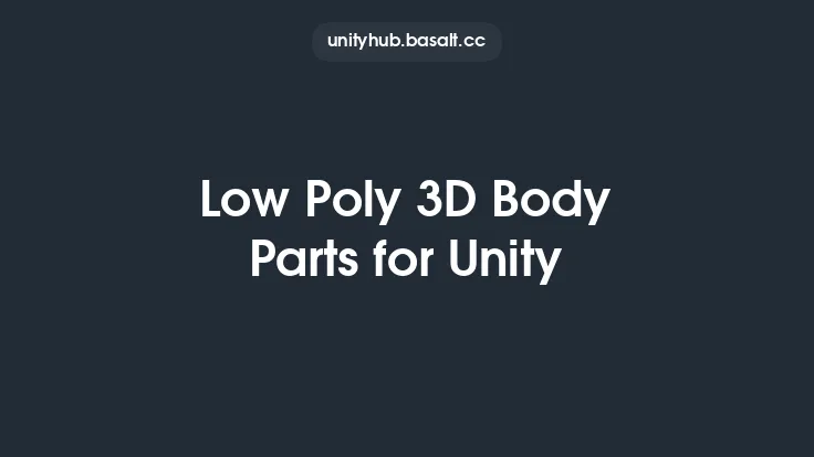 Low Poly 3D Body Parts for Unity Thumbnail