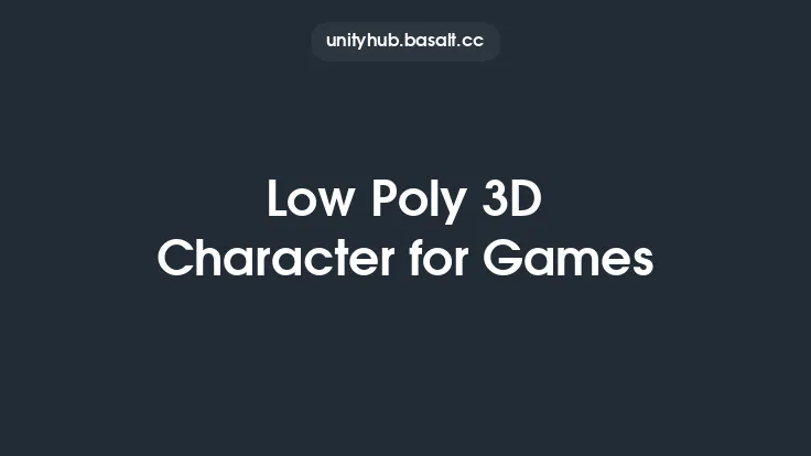 Low Poly 3D Character for Games Thumbnail