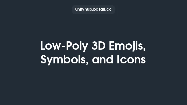 Low-Poly 3D Emojis, Symbols, and Icons Thumbnail