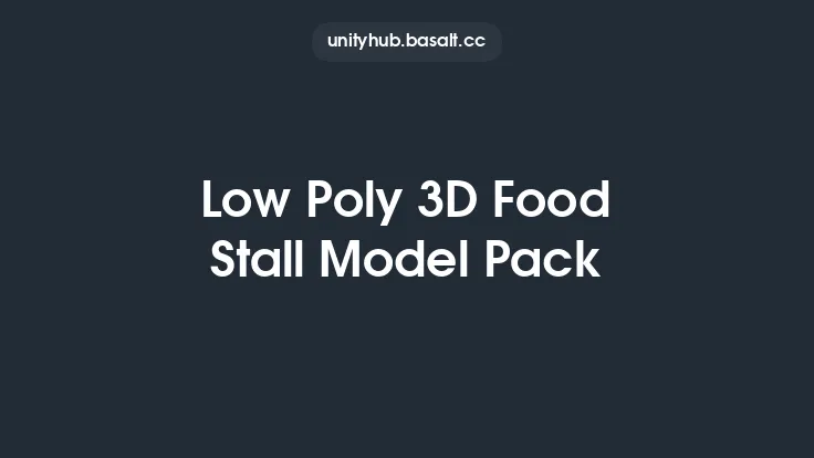 Low Poly 3D Food Stall Model Pack Thumbnail