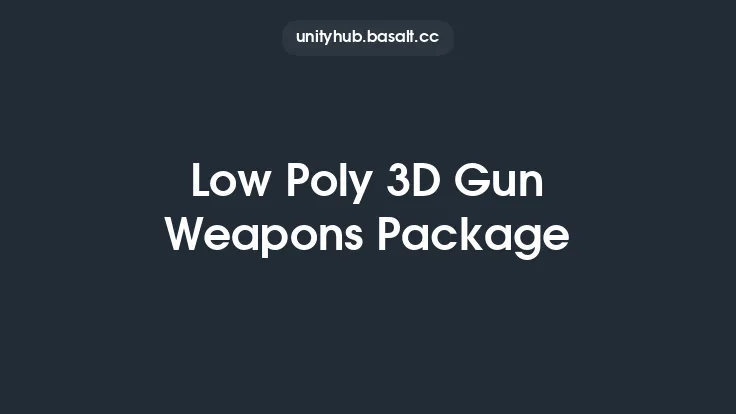 Low Poly 3D Gun Weapons Package Thumbnail