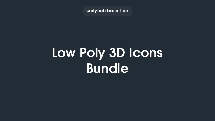 Low Poly 3D Icons Bundle Thumbnail