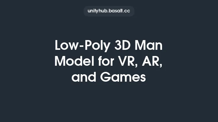 Low-Poly 3D Man Model for VR, AR, and Games Thumbnail