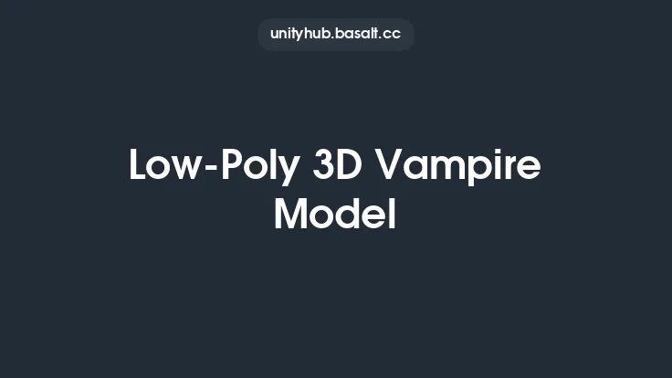 Low-Poly 3D Vampire Model Thumbnail