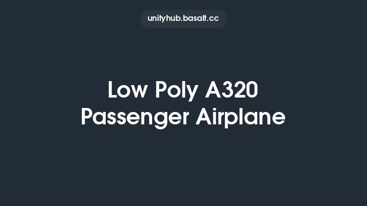 Low Poly A320 Passenger Airplane Thumbnail