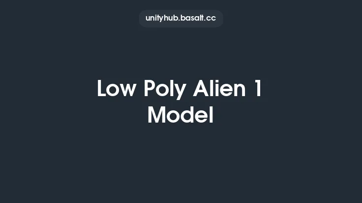 Low Poly Alien 1 Model Thumbnail