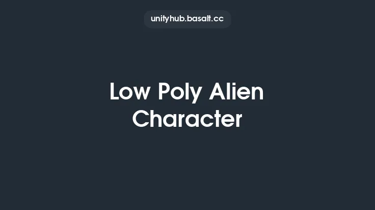 Low Poly Alien Character Thumbnail