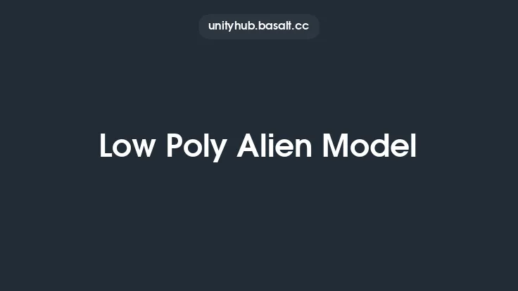 Low Poly Alien Model Thumbnail