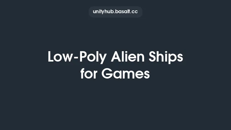 Low-Poly Alien Ships for Games Thumbnail