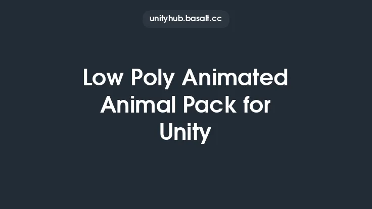 Low Poly Animated Animal Pack for Unity Thumbnail