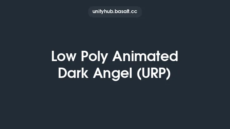 Low Poly Animated Dark Angel (URP) Thumbnail