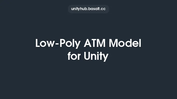 Low-Poly ATM Model for Unity Thumbnail