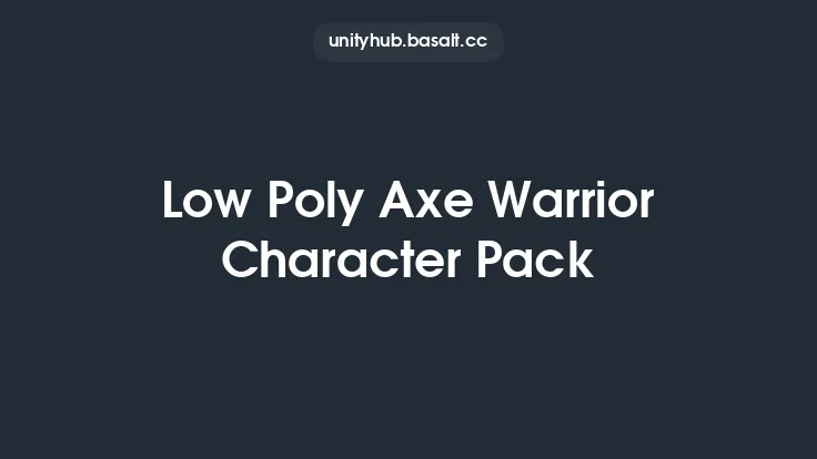 Low Poly Axe Warrior Character Pack Thumbnail