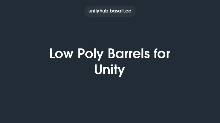 Low Poly Barrels for Unity Thumbnail