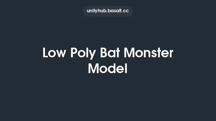 Low Poly Bat Monster Model Thumbnail