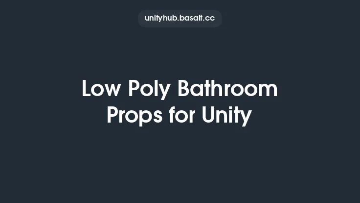 Low Poly Bathroom Props for Unity Thumbnail