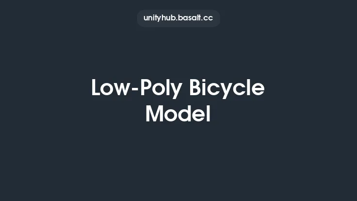Low-Poly Bicycle Model Thumbnail