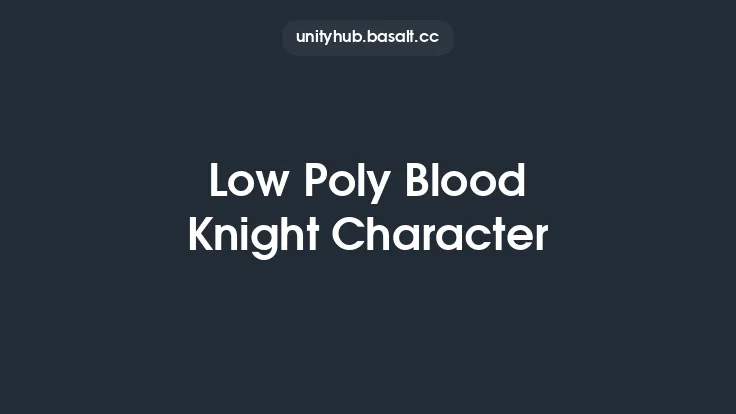 Low Poly Blood Knight Character Thumbnail
