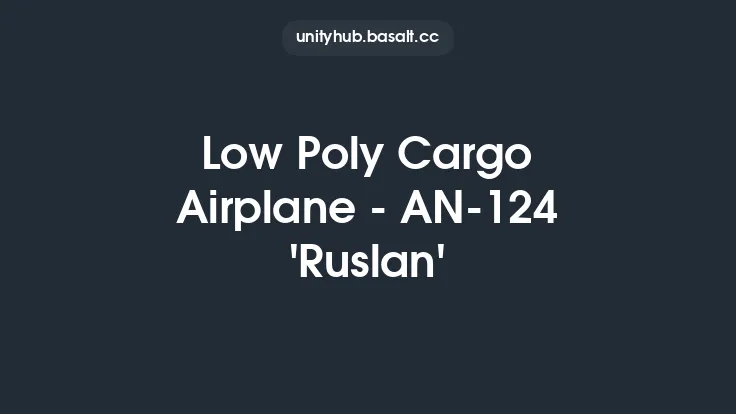 Low Poly Cargo Airplane - AN-124 