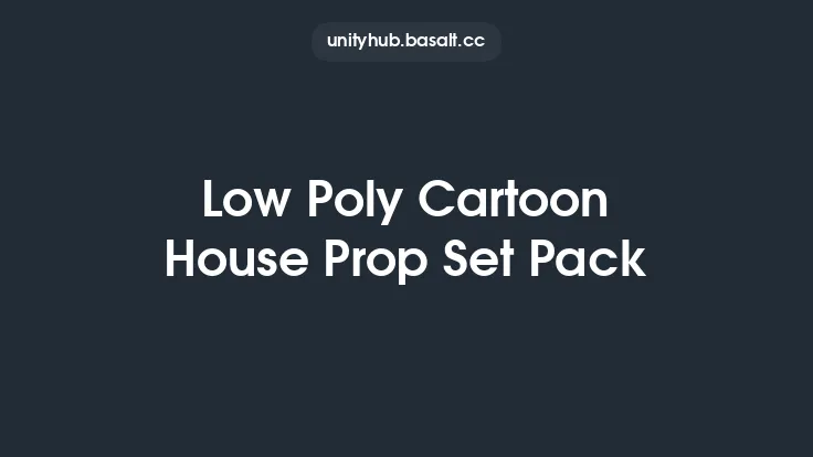 Low Poly Cartoon House Prop Set Pack Thumbnail