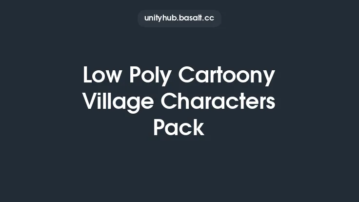 Low Poly Cartoony Village Characters Pack Thumbnail