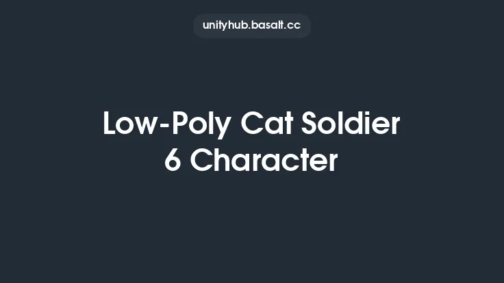 Low-Poly Cat Soldier 6 Character Thumbnail
