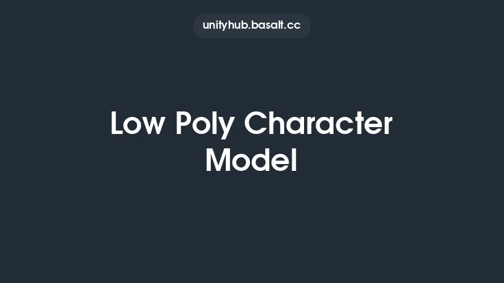 Low Poly Character Model Thumbnail