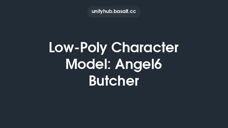 Low-Poly Character Model: Angel6 Butcher Thumbnail