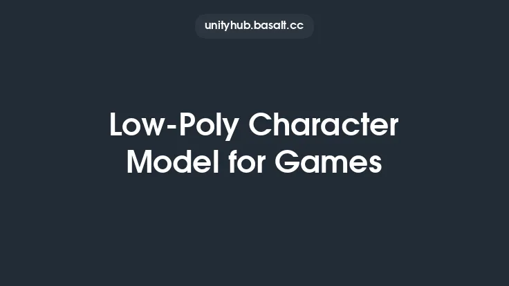 Low-Poly Character Model for Games Thumbnail