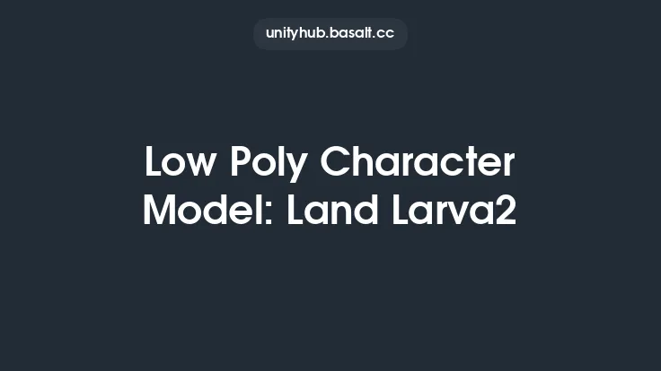 Low Poly Character Model: Land Larva2 Thumbnail