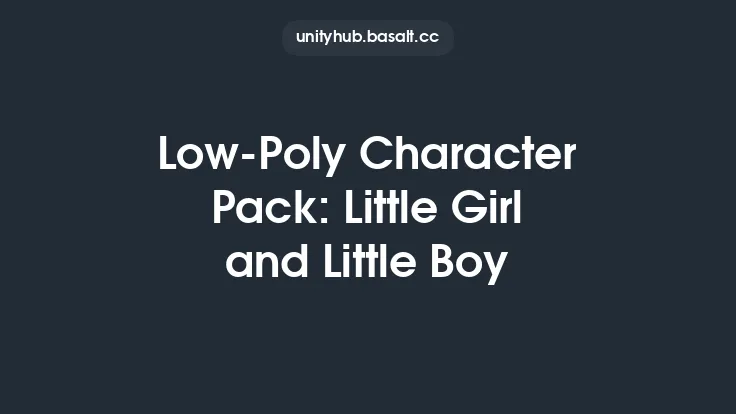 Low-Poly Character Pack: Little Girl and Little Boy Thumbnail