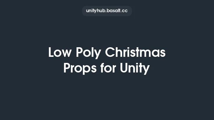 Low Poly Christmas Props for Unity Thumbnail