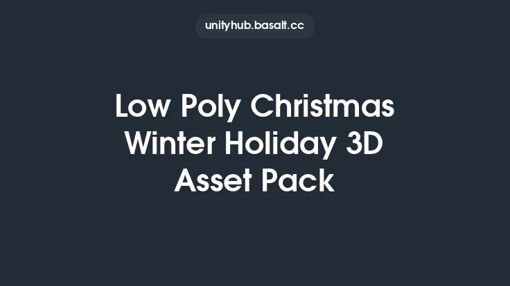 Low Poly Christmas Winter Holiday 3D Asset Pack Thumbnail