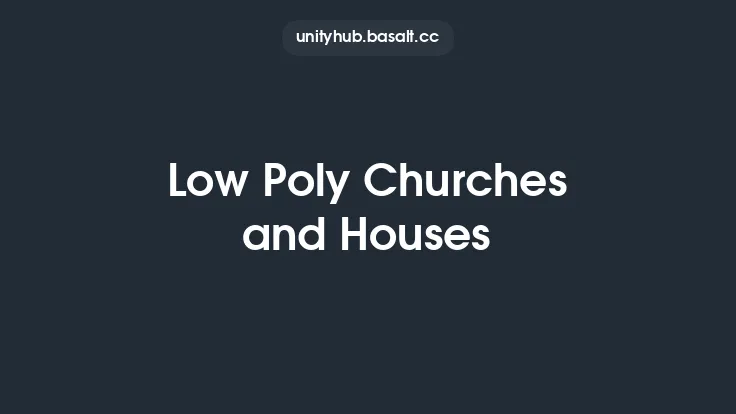 Low Poly Churches and Houses Thumbnail