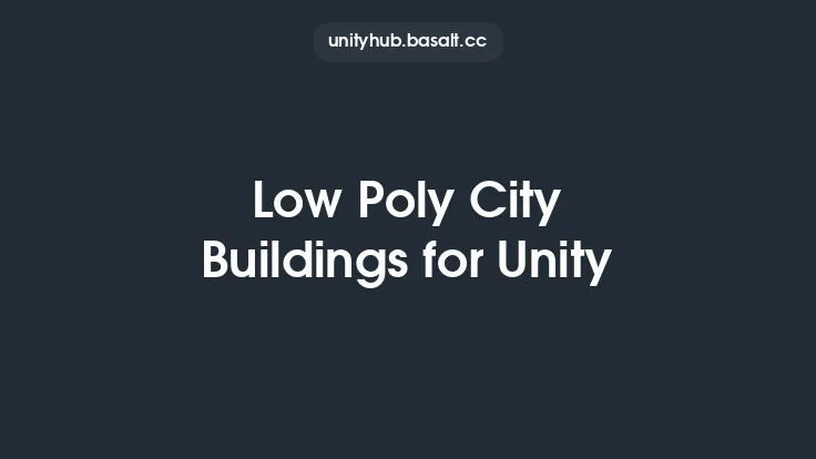 Low Poly City Buildings for Unity Thumbnail