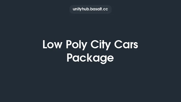 Low Poly City Cars Package Thumbnail