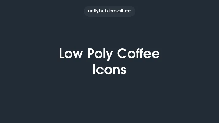 Low Poly Coffee Icons Thumbnail