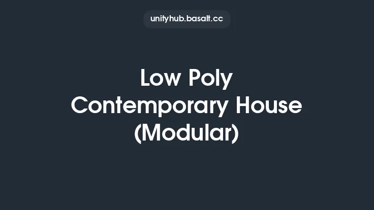 Low Poly Contemporary House (Modular) Thumbnail