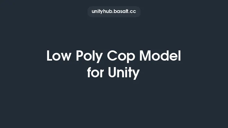 Low Poly Cop Model for Unity Thumbnail
