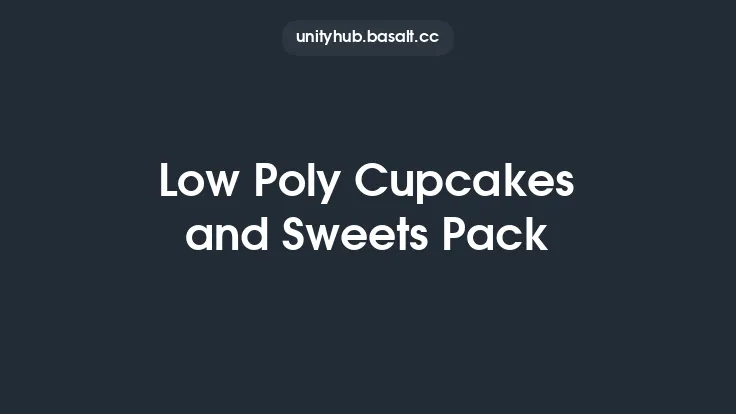 Low Poly Cupcakes and Sweets Pack Thumbnail