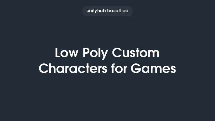 Low Poly Custom Characters for Games Thumbnail