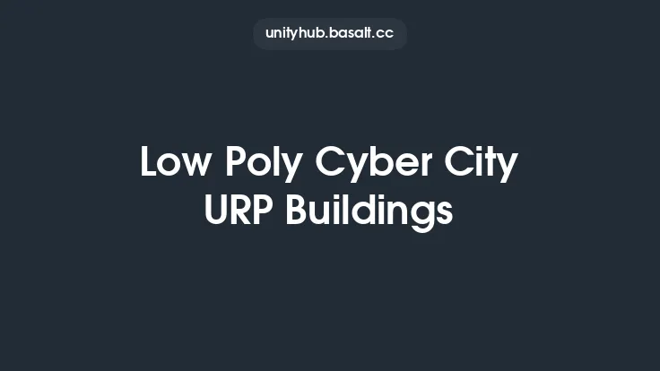 Low Poly Cyber City URP Buildings Thumbnail