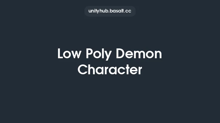 Low Poly Demon Character Thumbnail