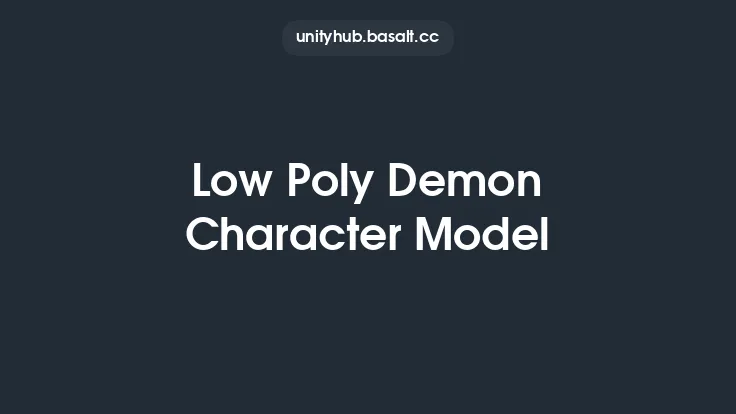 Low Poly Demon Character Model Thumbnail