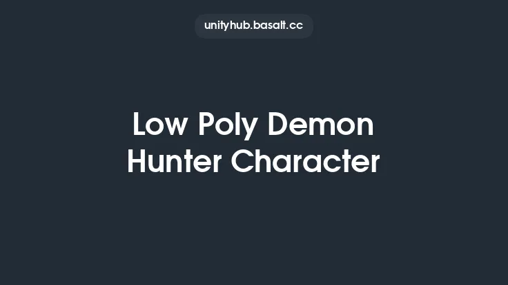 Low Poly Demon Hunter Character Thumbnail