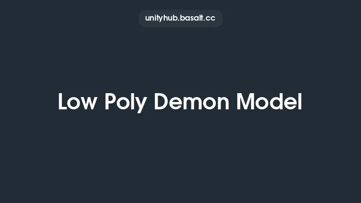 Low Poly Demon Model Thumbnail