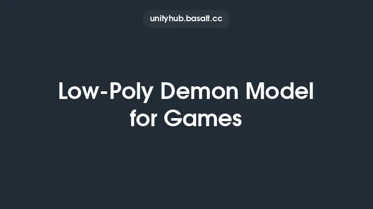 Low-Poly Demon Model for Games Thumbnail