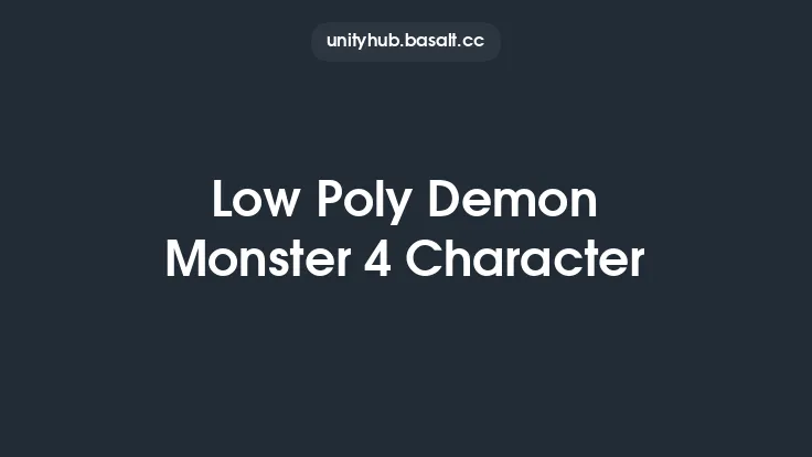 Low Poly Demon Monster 4 Character Thumbnail